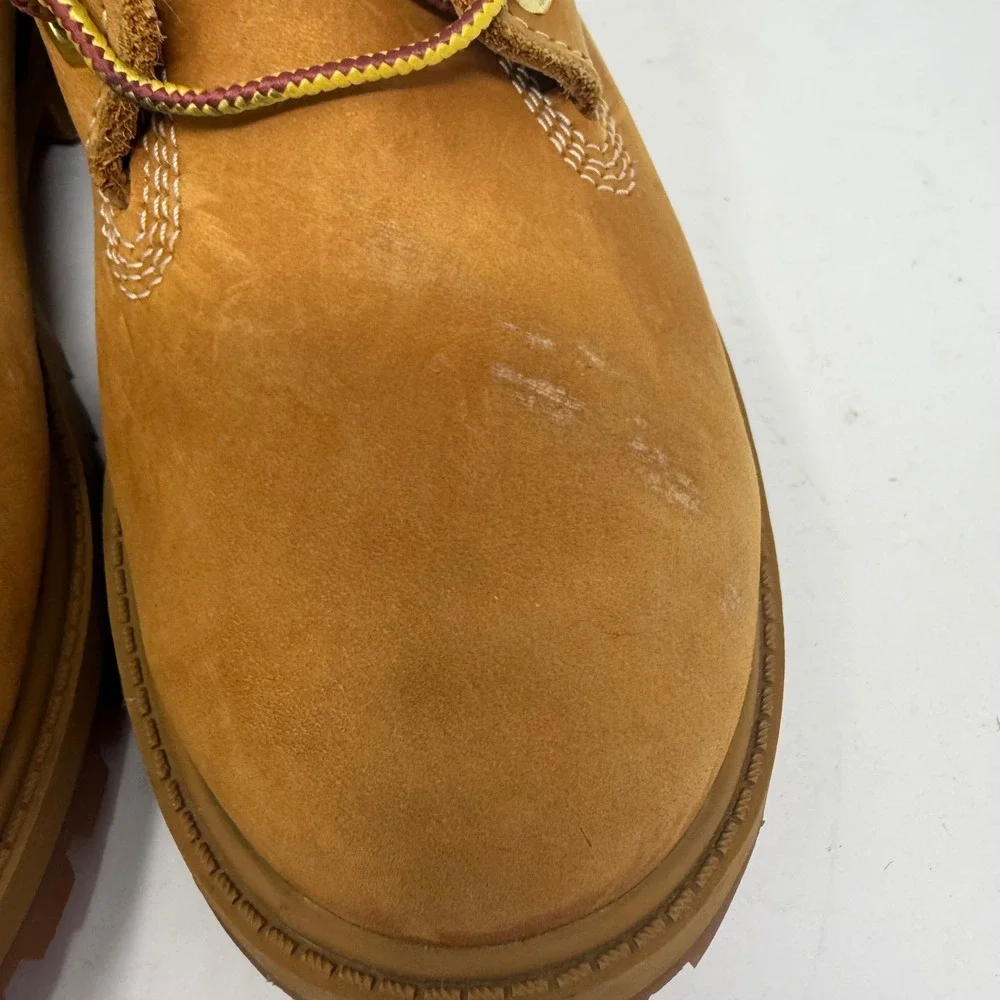 Timberland 6 Inch Premium Waterproof Wheat Nubuck Boots Junior Size 4M 12909